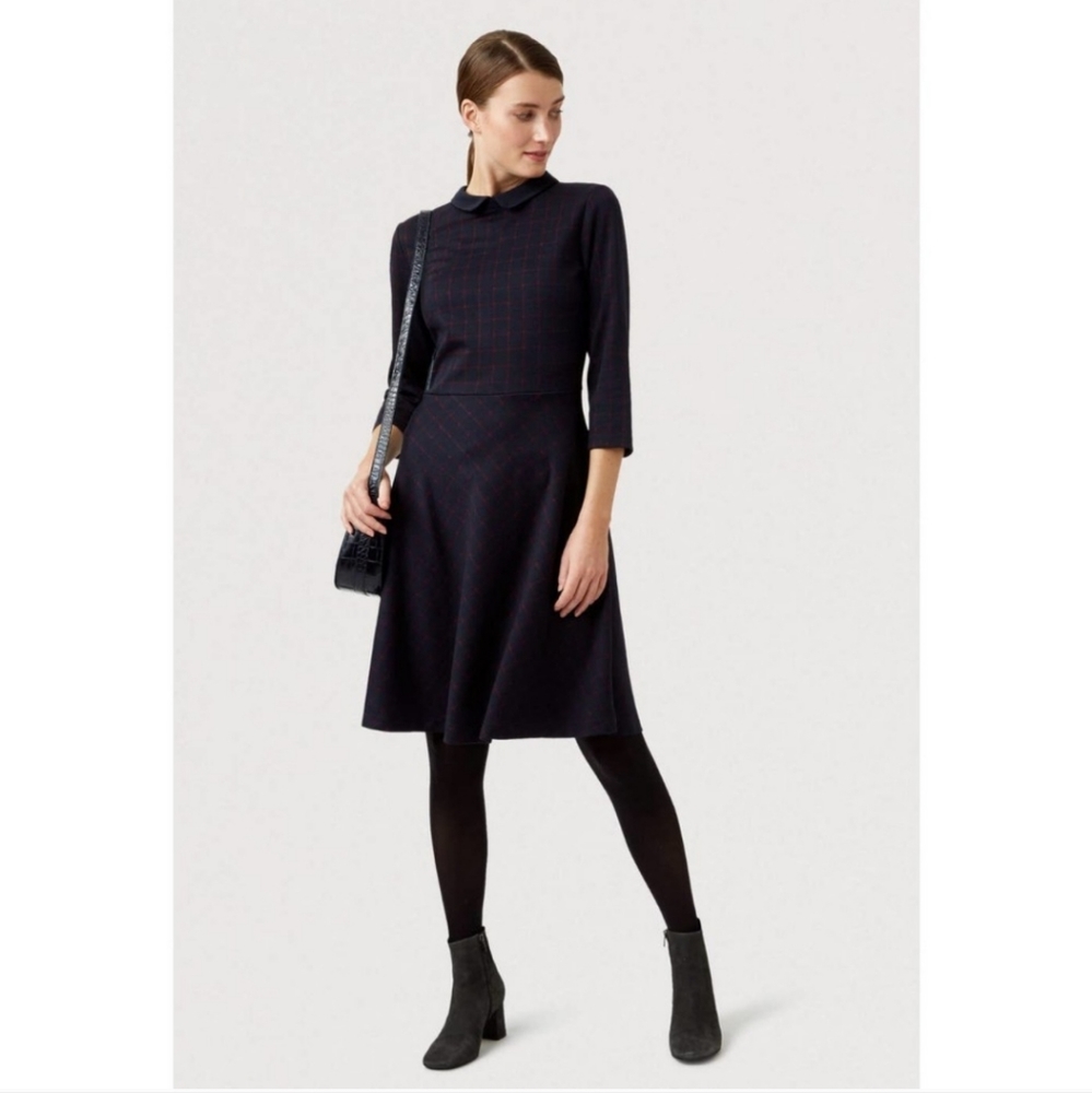HOBBS London Dress Blue and red checkered